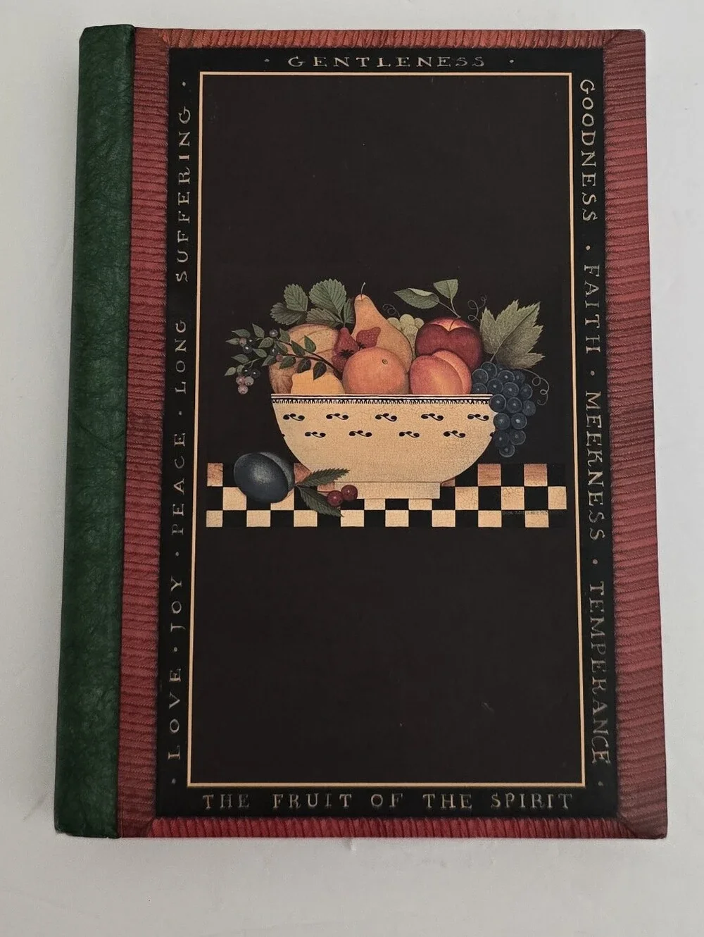 90s DIANE ULMER PEDERSEN vintage Fruit Basket Artwork Food Recipe Journal